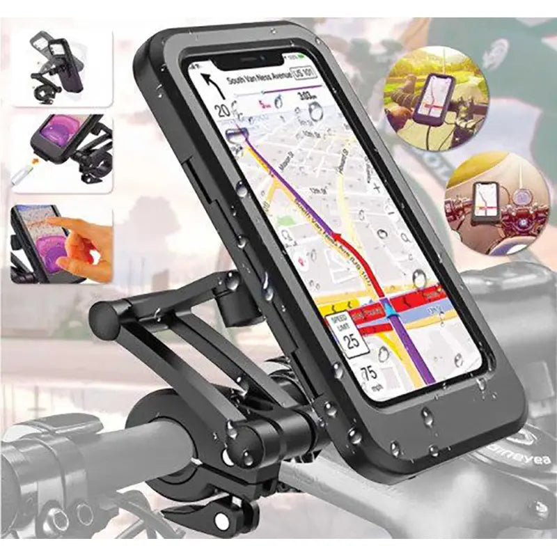 🚴‍♂️ Waterproof Bike & Motorcycle Phone Holder