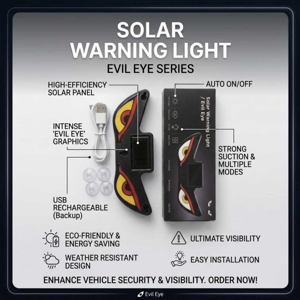 (2 pcs)Solar Warning Light